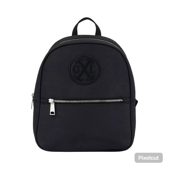 CXL by Christian Lacroix Marley PU Denim Backpack MSRP $98 NEW with Tag Black
